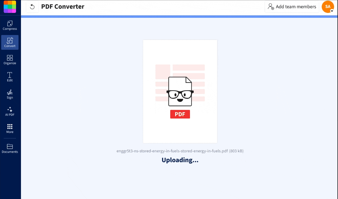 Smallpdf PDF Converter tool offers a user-friendly interface with simple drag-and-drop functionality for easy conversion. Smallpdf PDF Converter tool offers a user-friendly interface with simple drag-and-drop functionality for easy conversion.